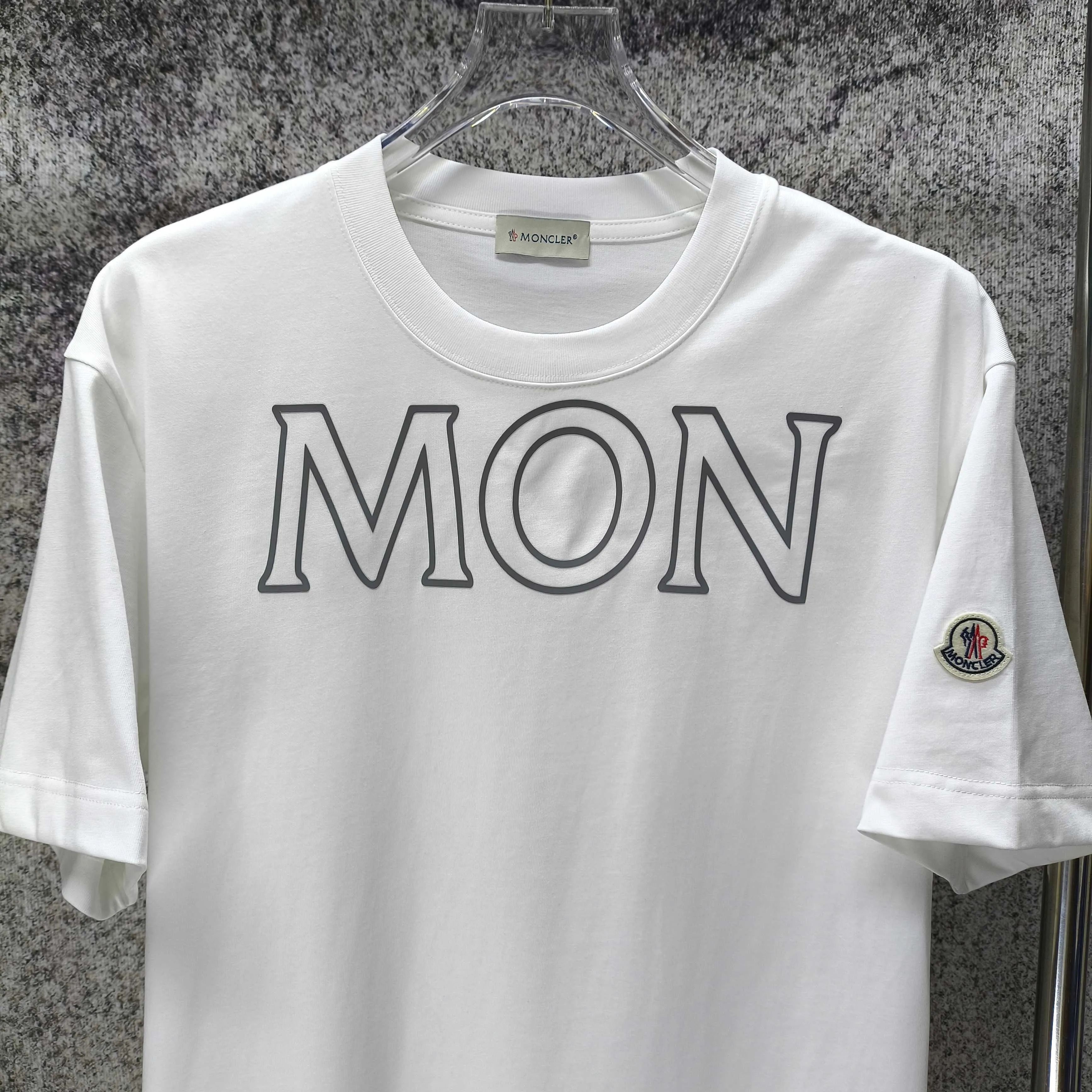 MONCLE* 2026 New Arrival logo t Same Style Size S M L XL XXL Black White Royal Blue